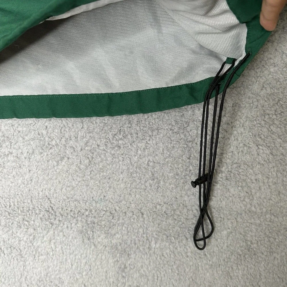 Mizuno Track Jacket Mens XL Green Running 1/4‎ Zip Lined Pockets Vented Back